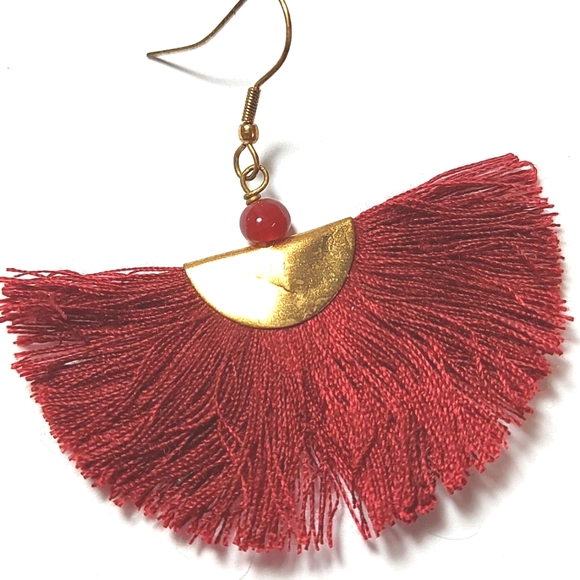 3 for $25- Vintage Persian Artisan Half Moon Earrings - Picture 2 of 6